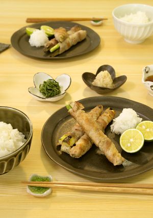 阿蘇野菜で簡単！ナスとアスパラの豚肉巻き-レシピのメイン写真