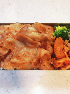 高校生弁当覚え書き88 豚カルビ弁当-レシピのメイン写真