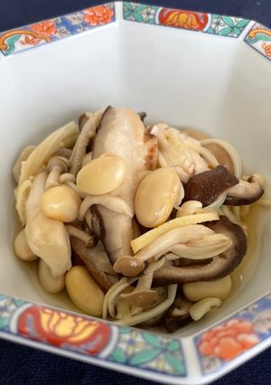 「減らソルト」大豆ときのこのピクルス-レシピのメイン写真