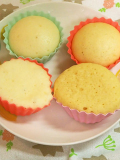 離乳食後期から♪2色蒸しパンケーキ-レシピのメイン写真