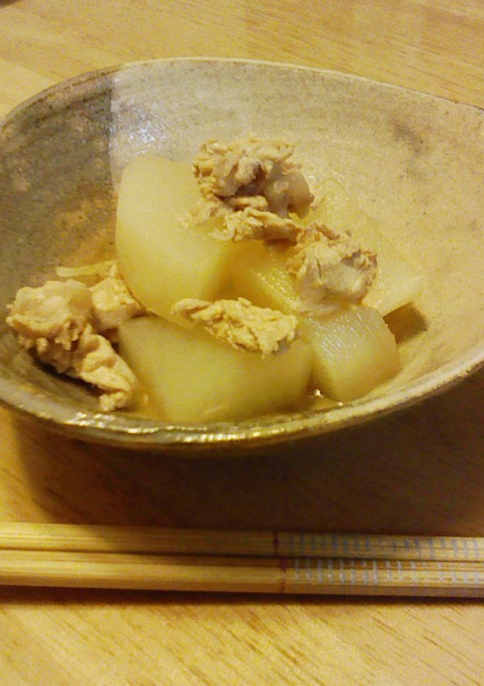 磁性鍋で作る、簡単大根の煮物-レシピのメイン写真