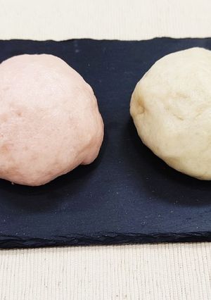 さといもde紅白まんじゅう-レシピのメイン写真