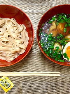 半熟煮卵のう米つけめん-レシピのメイン写真
