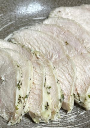 ホットクック サラダチキン レモンハーブ-レシピのメイン写真