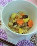 【学校給食】色とりどりの吹き寄せおこわ