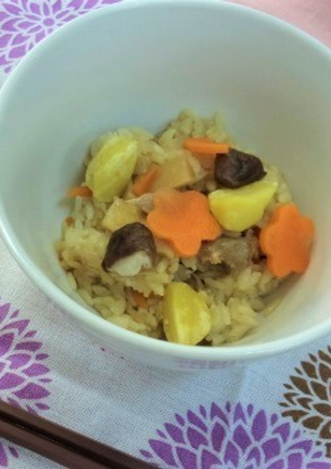 【学校給食】色とりどりの吹き寄せおこわ-レシピのメイン写真
