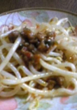 もやしの肉味噌和え-レシピのメイン写真