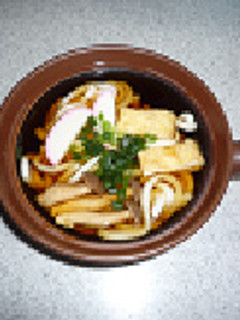 磁性鍋で作る、簡単うどん-レシピのメイン写真