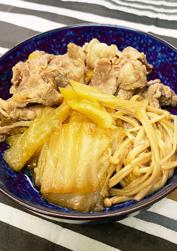 簡単★豚肉と白菜えのきのすき焼き風♪-レシピのメイン写真