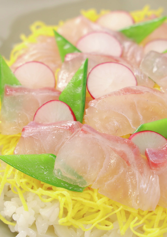 鯛の昆布〆ちらし寿司-レシピのメイン写真