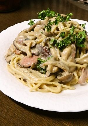 旨味たっぷり豆乳クリーム柚子胡椒パスタ-レシピのメイン写真