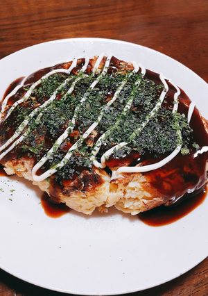 米粉とオートミール粉のお好み焼き-レシピのメイン写真