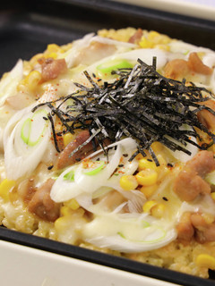 ねぎと照り焼きチキンのライスピザ-レシピのメイン写真