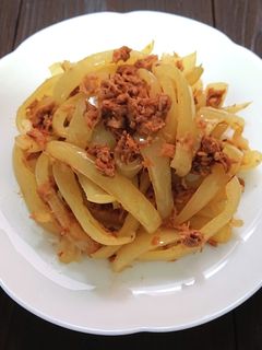 ホワイトピーマンとツナマヨ醤油炒め-レシピのメイン写真
