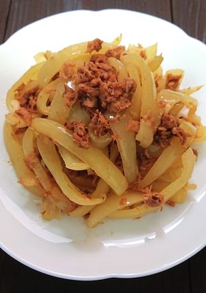 ホワイトピーマンとツナマヨ醤油炒め-レシピのメイン写真
