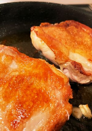 皮がパリッパリのチキンステーキ-レシピのメイン写真