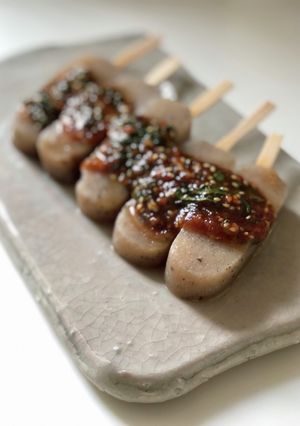 にんにく味噌のこんにゃく田楽-レシピのメイン写真