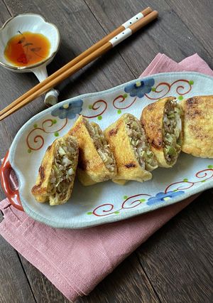 シャキシャキ！キャベツの油揚げ餃子-レシピのメイン写真
