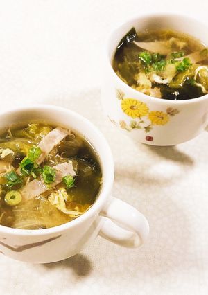 レタスとハムの中華スープ-レシピのメイン写真