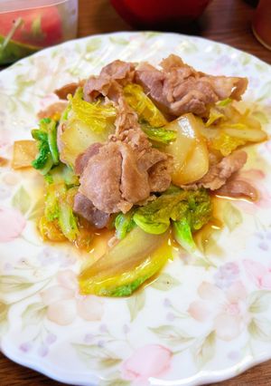豚バラ肉と白菜の味ぽん炒め-レシピのメイン写真