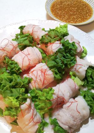 時短♪レタスの豚バラ肉巻き(*^O^*)-レシピのメイン写真