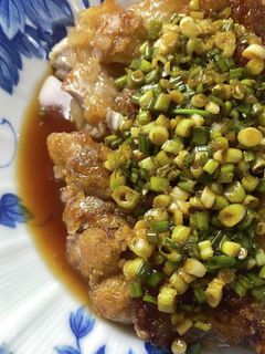 ネギたっっぷりタレの油淋鶏-レシピのメイン写真