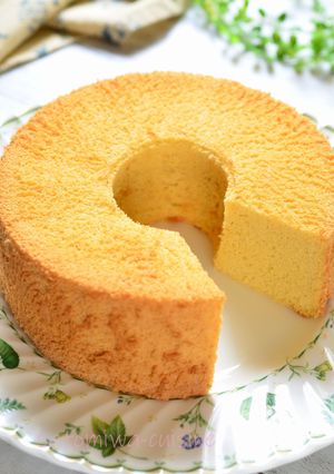 ふわふわ♬米粉の豆乳シフォンケーキ-レシピのメイン写真