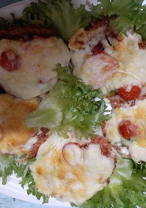 焼きライスピザ-レシピのメイン写真