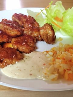 豚こまの照り焼き (タルタル添え)-レシピのメイン写真