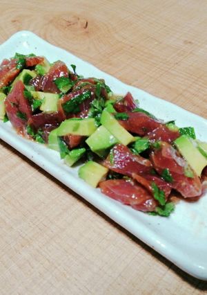 ☆和風アボカドとカツオのわさび醤油和え☆-レシピのメイン写真