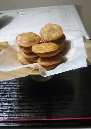 せんべい持って伺います米粉のえびのりせん-レシピのメイン写真