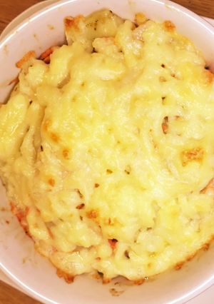 じゃがいもと鮭の塩バターチーズ焼き-レシピのメイン写真