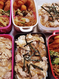 高校生息子、旦那、娘弁当(10/18)-レシピのメイン写真