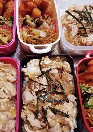 高校生息子、旦那、娘弁当(10/18)-レシピのメイン写真