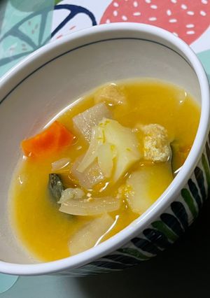 ほっこり♪具だくさん野菜のお味噌汁-レシピのメイン写真