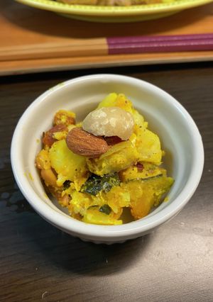 かぼちゃとさつまいものナッツサラダ-レシピのメイン写真