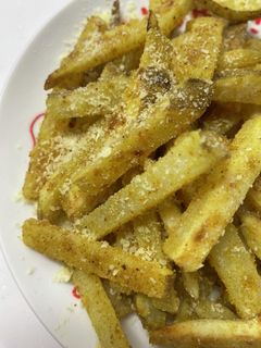 カレー×チーズの揚げないポテトフライ-レシピのメイン写真