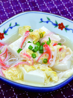2022年11月_かきたま豆腐あんかけ-レシピのメイン写真