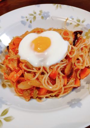 鍋一つで!ツナとまナポリタン風スパゲティ-レシピのメイン写真