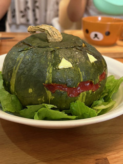 肉詰め カボチャ ジャックオランタン-レシピのメイン写真