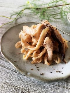 切り干し大根と干し椎茸のバター醤油炒め-レシピのメイン写真