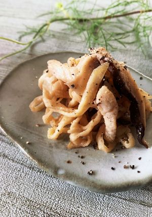 切り干し大根と干し椎茸のバター醤油炒め-レシピのメイン写真