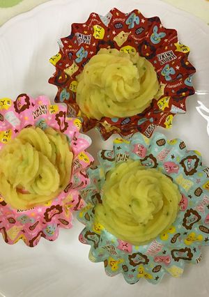 【ひとくちケーキ風】さつま芋サラダ-レシピのメイン写真