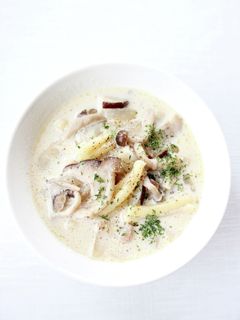 美味しい【キノコとベーコンのパスタスープ-レシピのメイン写真