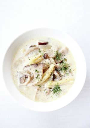 美味しい【キノコとベーコンのパスタスープ-レシピのメイン写真