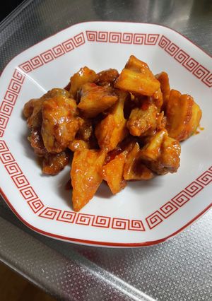 鶏肉とれんこんのコチュマヨ炒め-レシピのメイン写真