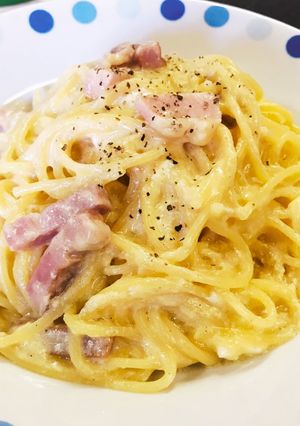 簡単ワンパンカルボナーラ風-レシピのメイン写真