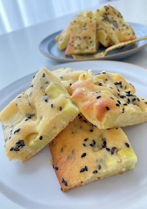 型なし！さつまいも＆りんごの米粉ケーキ-レシピのメイン写真