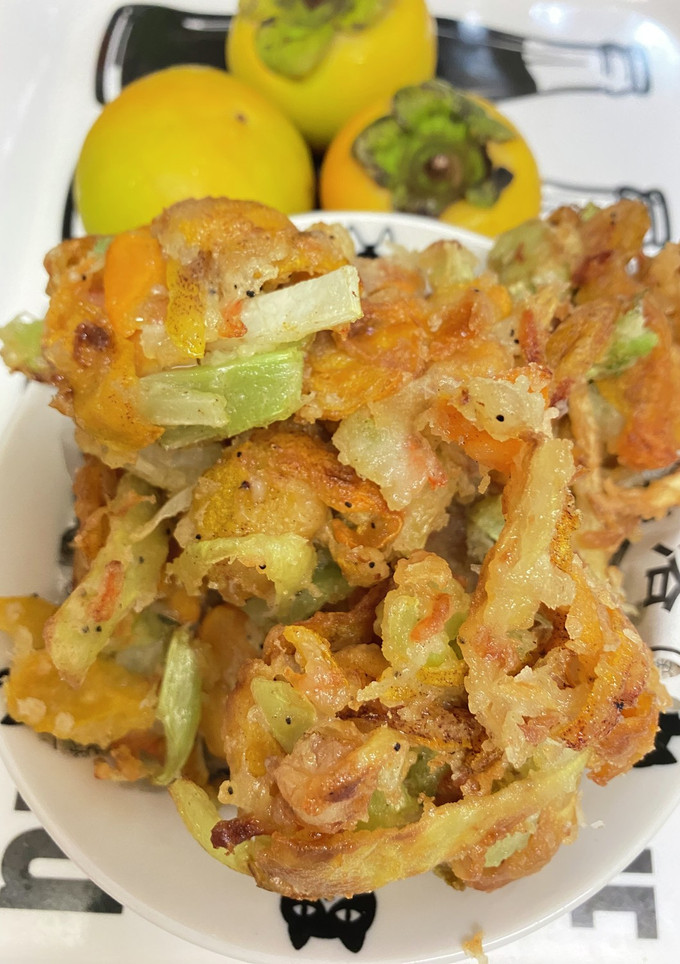 柿皮かき揚げ-レシピのメイン写真