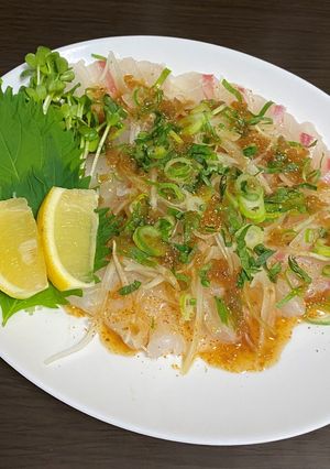 【さかなの日】宇和島真鯛のカルパッチョ-レシピのメイン写真